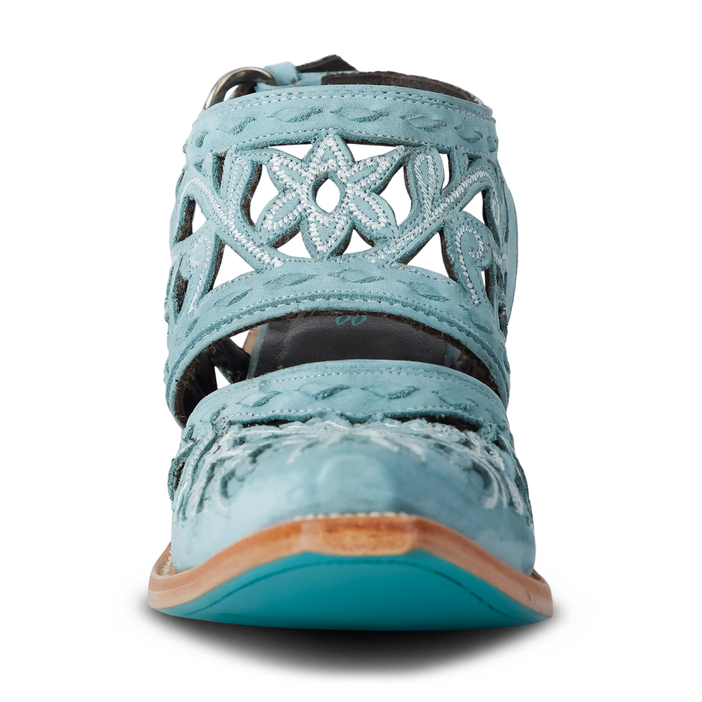 Robin Cut Out Slingback Mule - Powder Blue