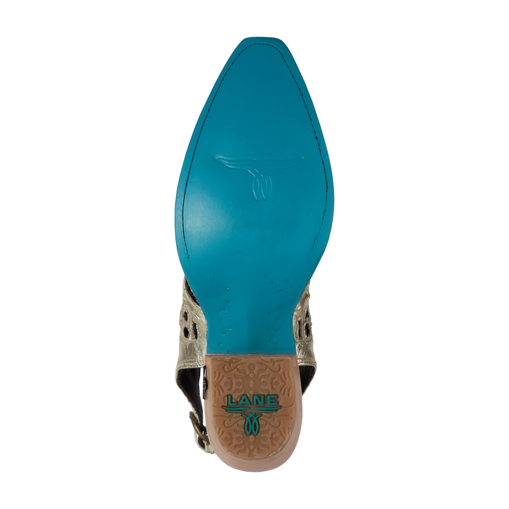 Robin Cut Out Slingback Mule - Champagne Metallic