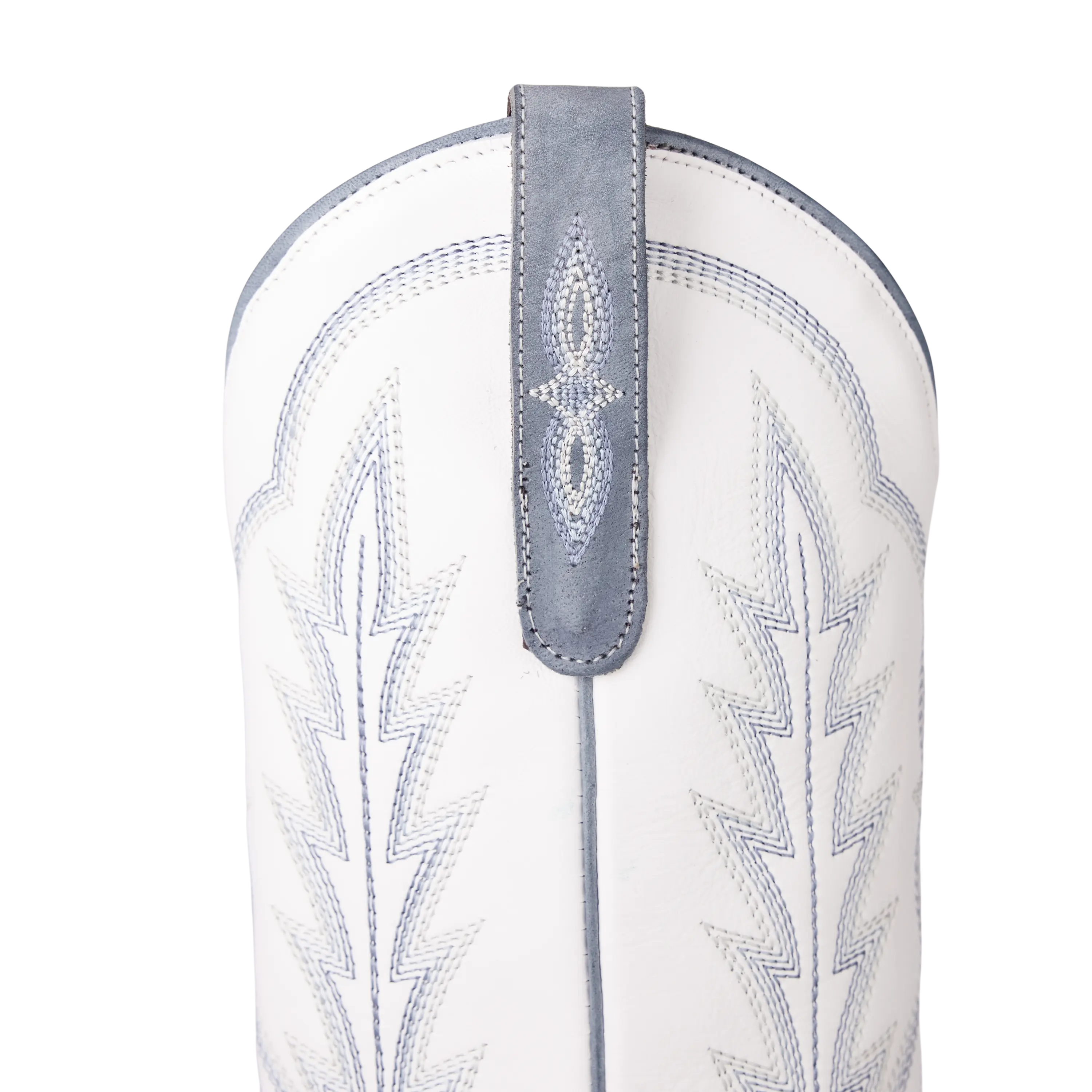 Lexington Boot - Washed Denim/Matte White