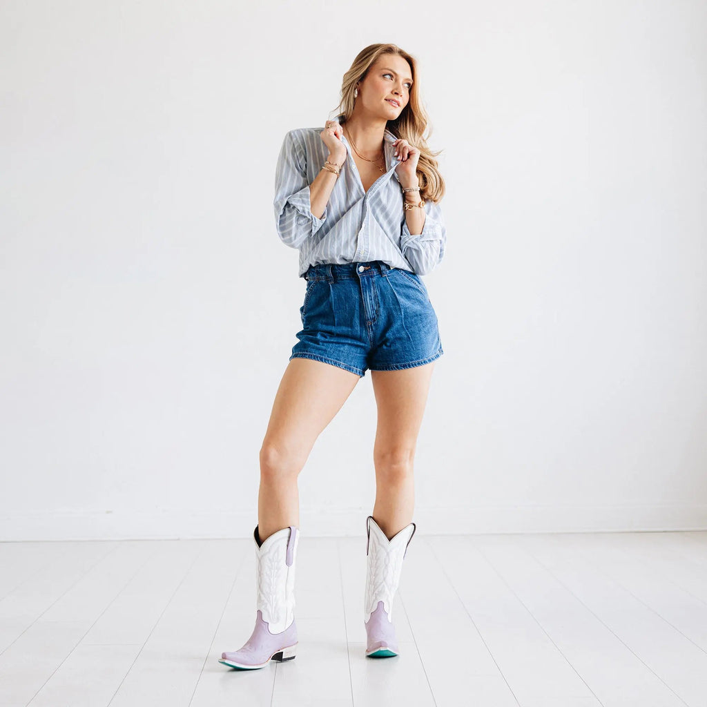 Lexington Boot - Lovely Lavender/Matte White