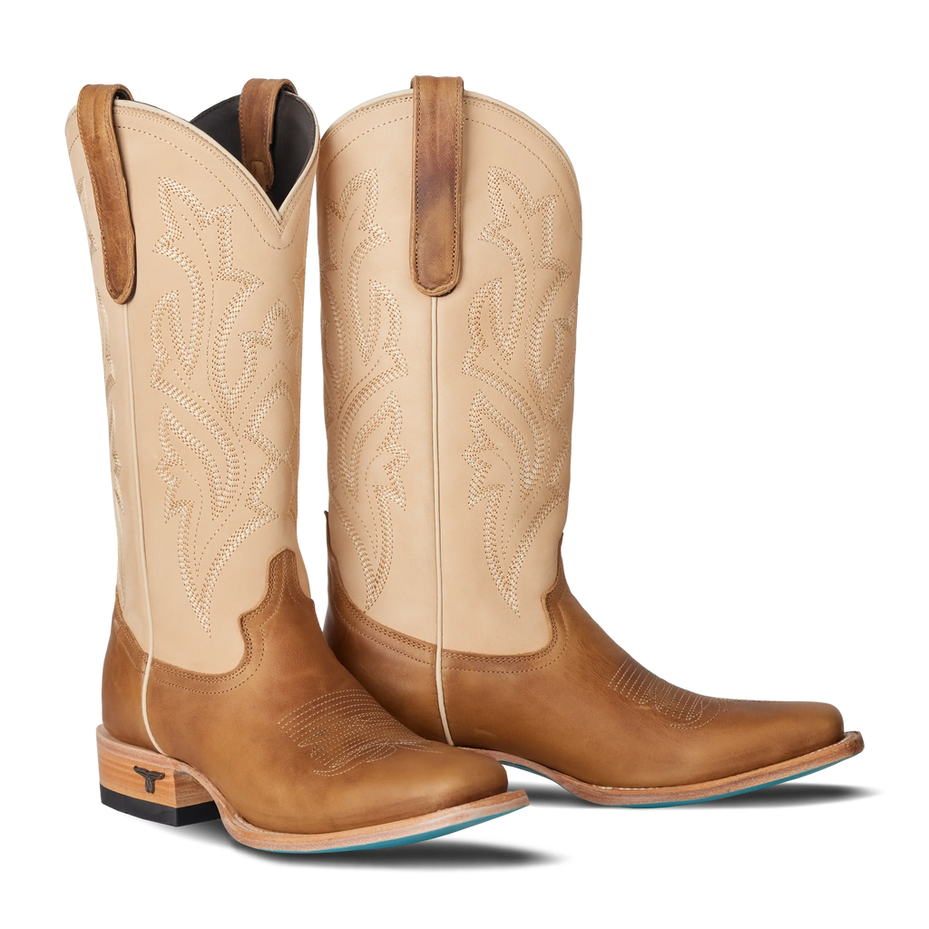 Classic Square Boot - Desert Clay & Pale Ivory