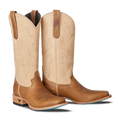 Classic Square Boot - Desert Clay & Pale Ivory