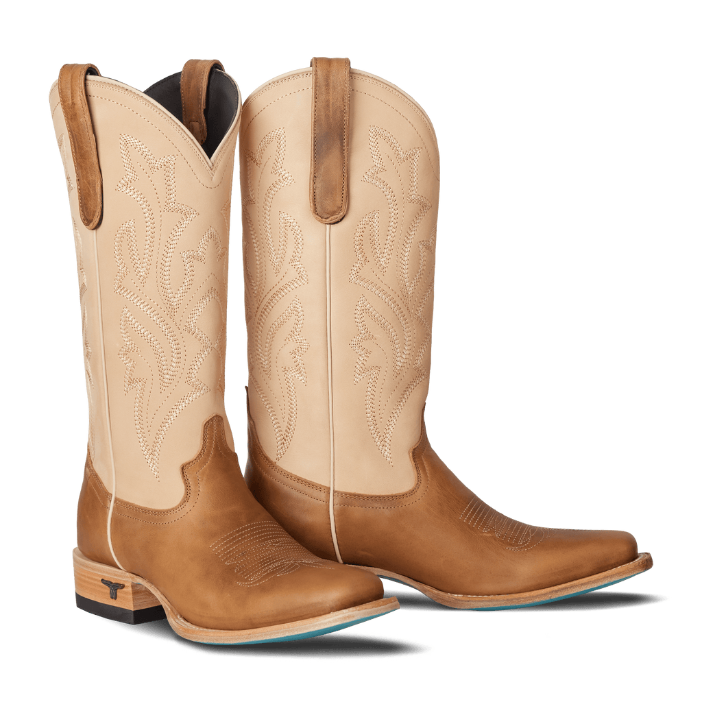 Classic Square Boot - Desert Clay & Pale Ivory