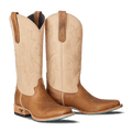 Classic Square Boot - Desert Clay & Pale Ivory