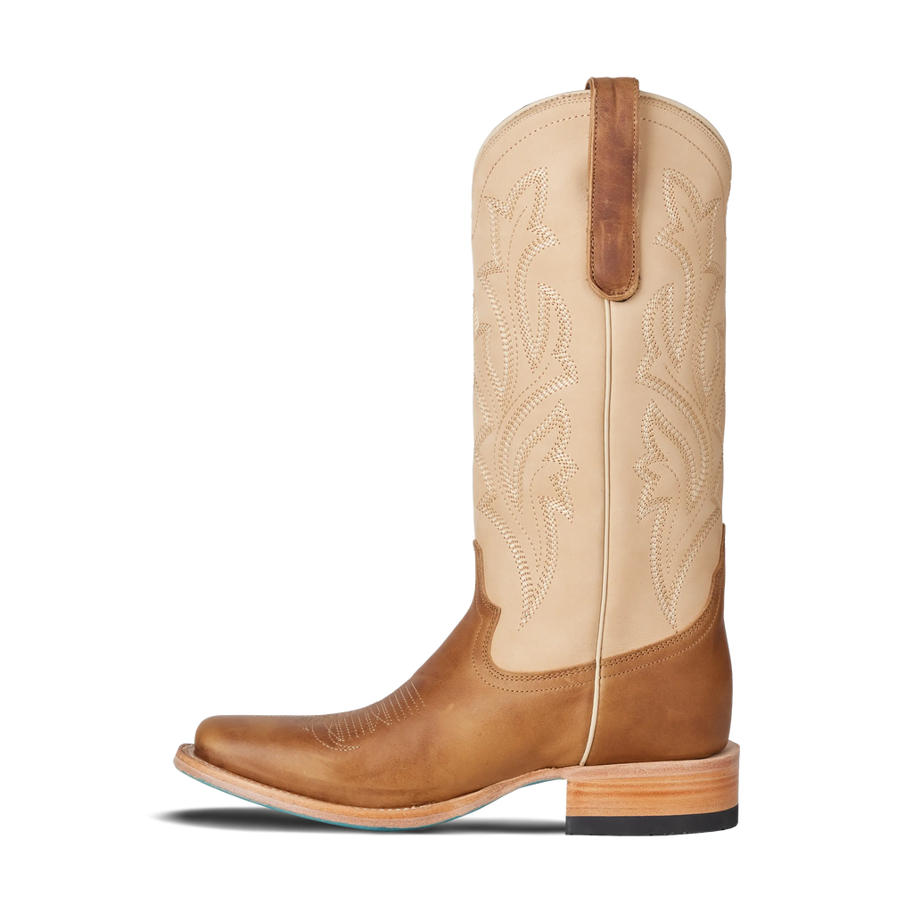 Classic Square Boot - Desert Clay & Pale Ivory