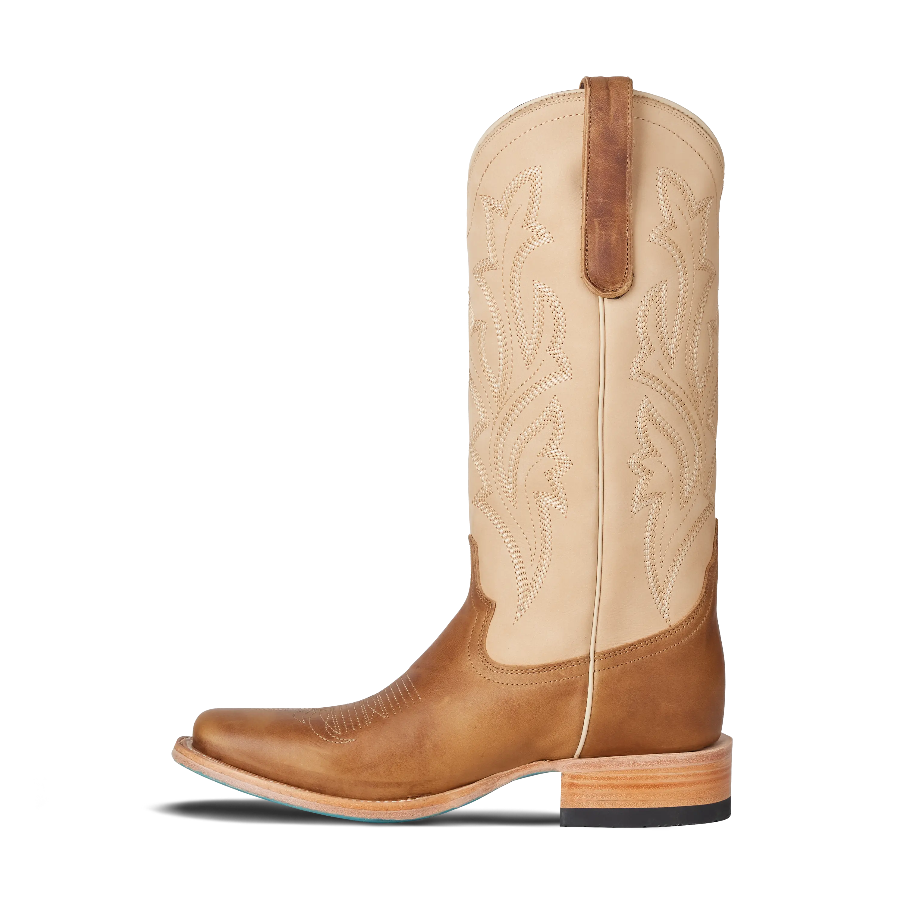 Classic Square Boot - Desert Clay & Pale Ivory