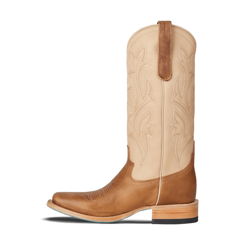 Classic Square Boot - Desert Clay & Pale Ivory