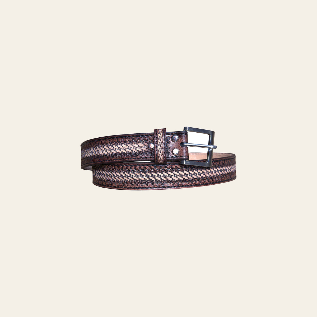 HILASON Western Genuine Leather Belt for Men Women Cowboy Cowgirl Handmade Unisex Full Grain Heavy Duty Tooled Jeans