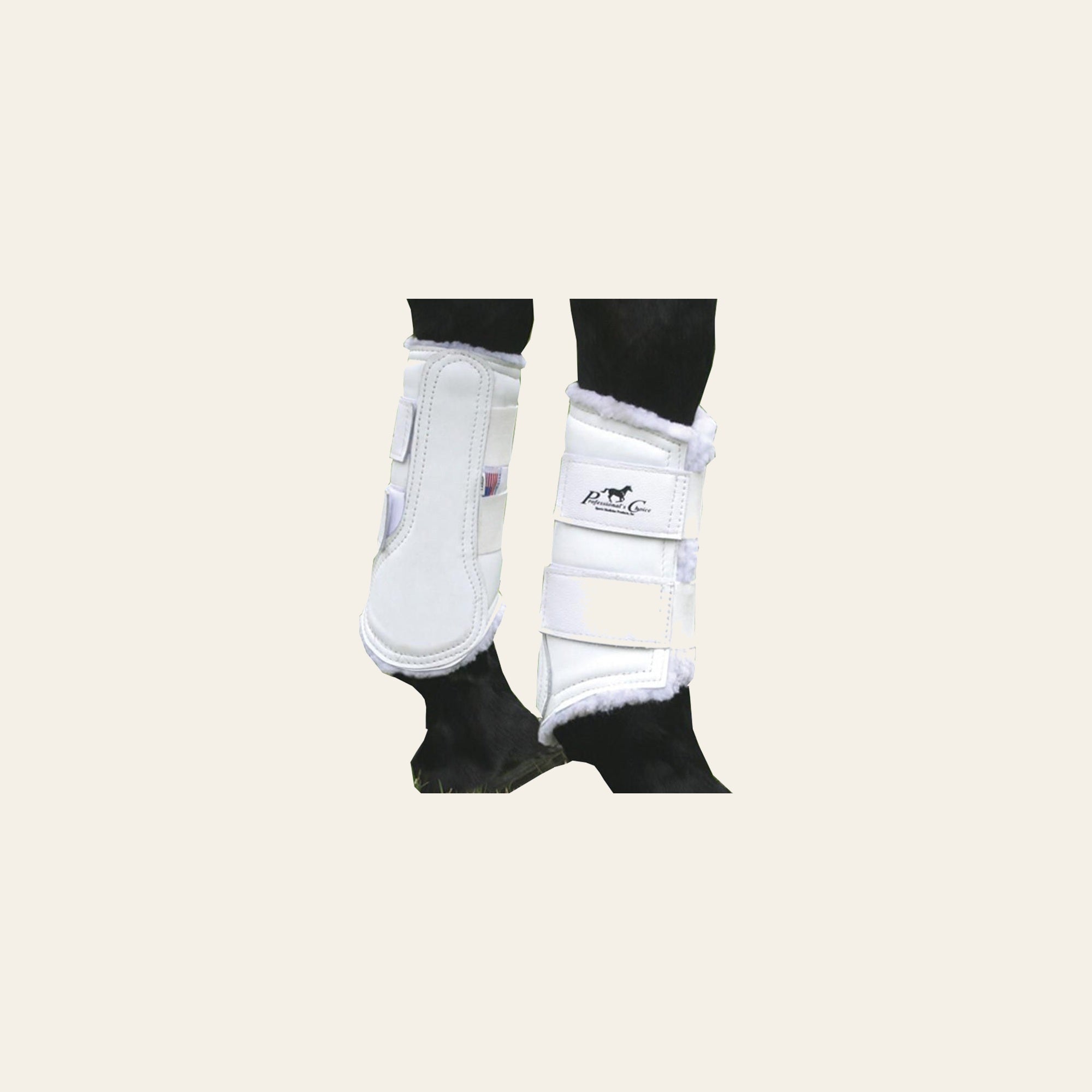 Professional's Choice Horse Leg Protection Leather Boot XLGR White