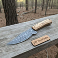 Custom Made Skinner Knife with Premium Wood Handle Handmade Hunting Blade