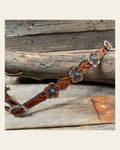 Light Oil Floral Wither Strap #WS1008 on a warm cream background