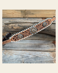 Light Oil Whipstitch Wither Strap #WS123 on a warm cream background