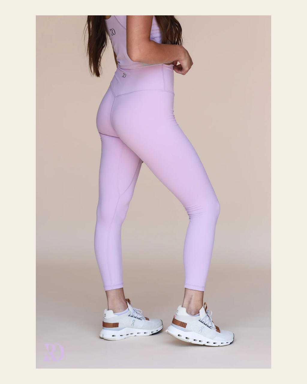 Vital Leggings | Lilac on a warm cream background