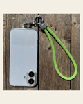 Lime Rhinestone Cell Phone Holder #CPW104 on a warm cream background