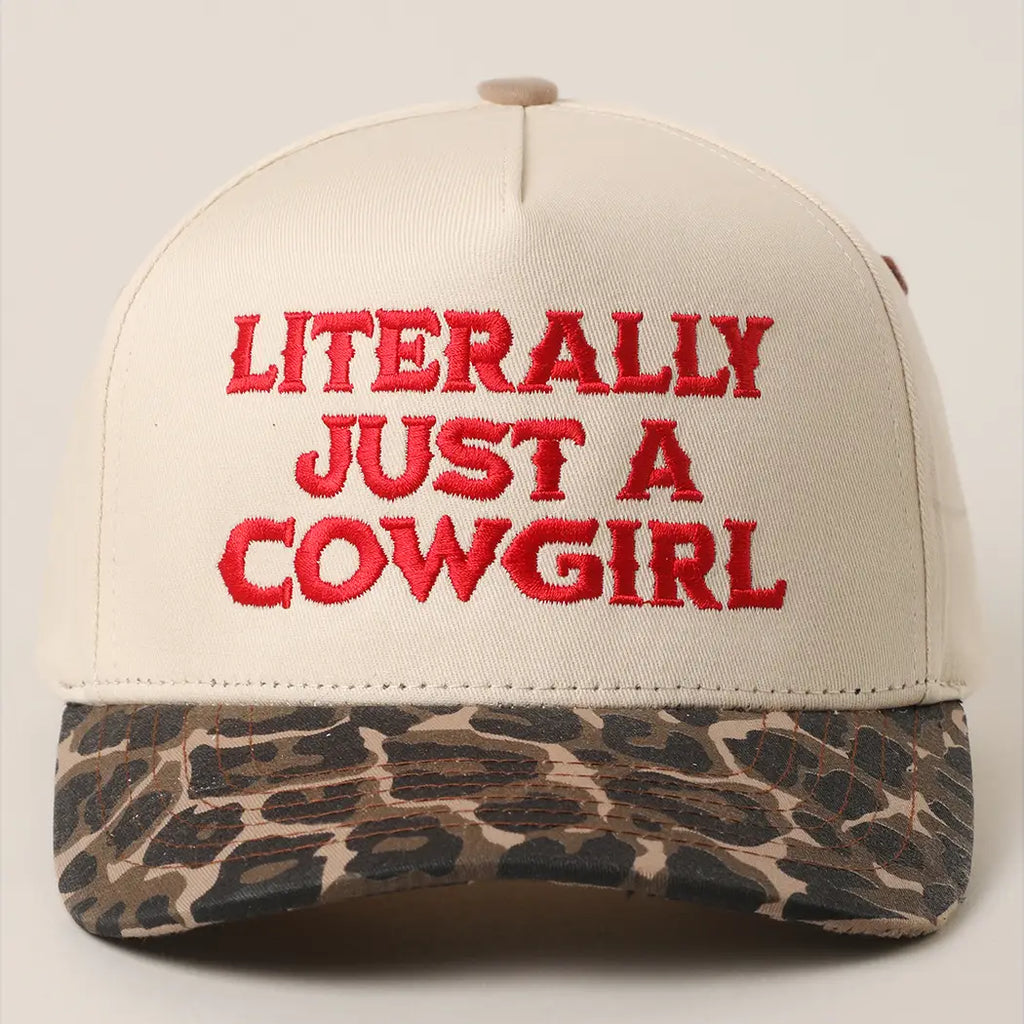 Literally Just A Cowgirl Trucker | Cap — view 3