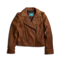 Basic Biker Jacket - Desert Clay Brown Leather