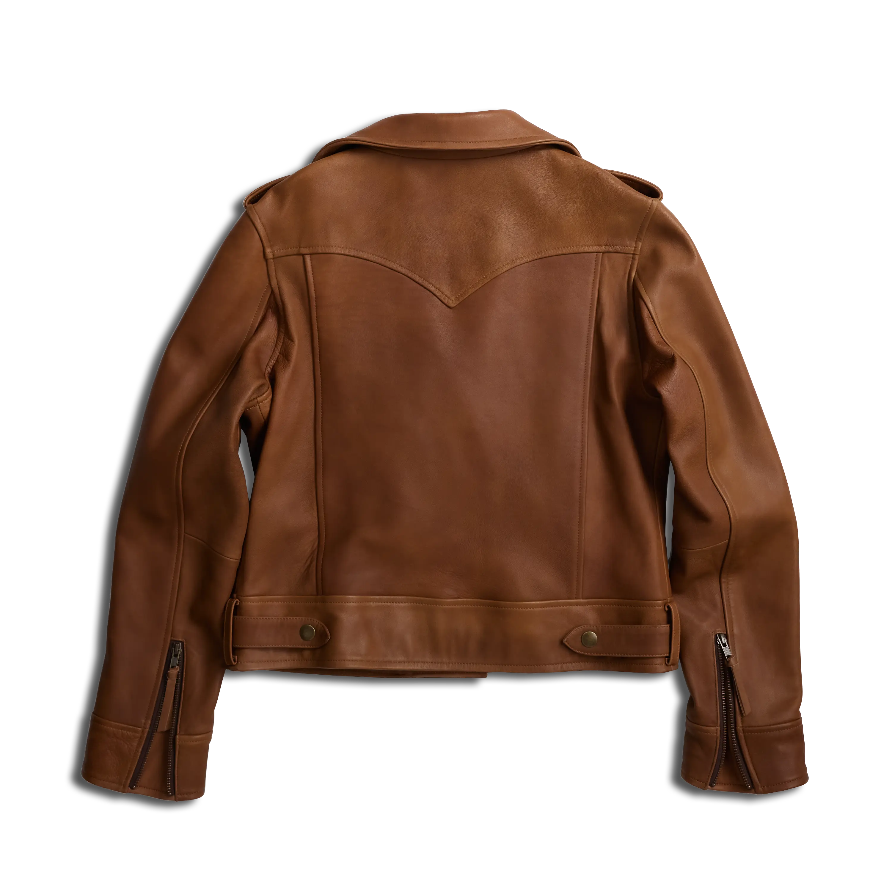 Basic Biker Jacket - Desert Clay Brown Leather