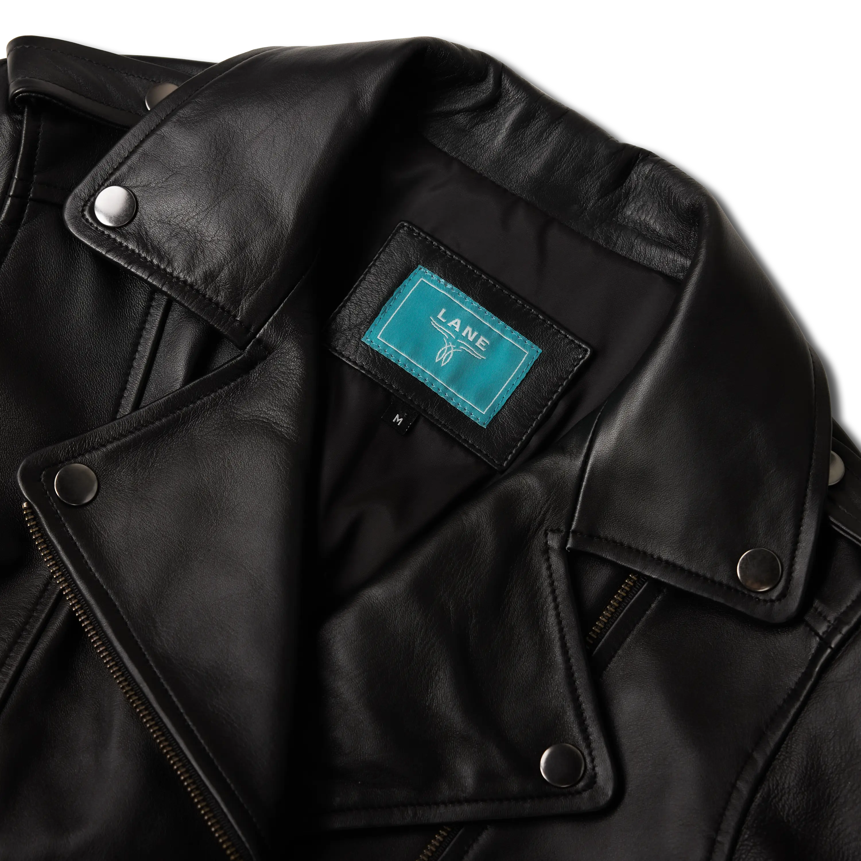 Basic Biker Jacket - Jet Black Leather