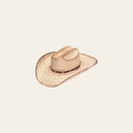 6 7/8 M&F Western Cowboy Hats Ariat Fired Palm Leather Band Star Concho