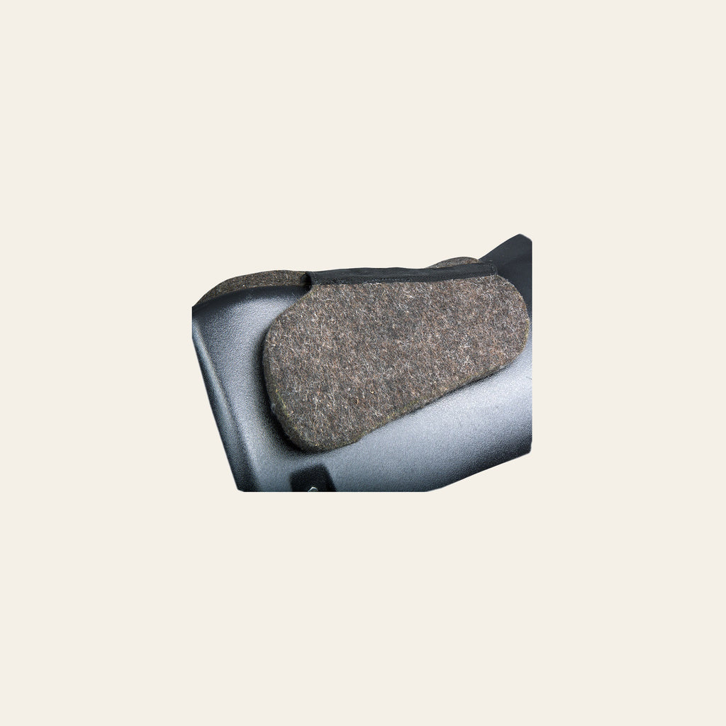 HILASON Western Wool Felt Horse Saddle Pad W/ Distressed Wear Leather Made in USA | for Horses