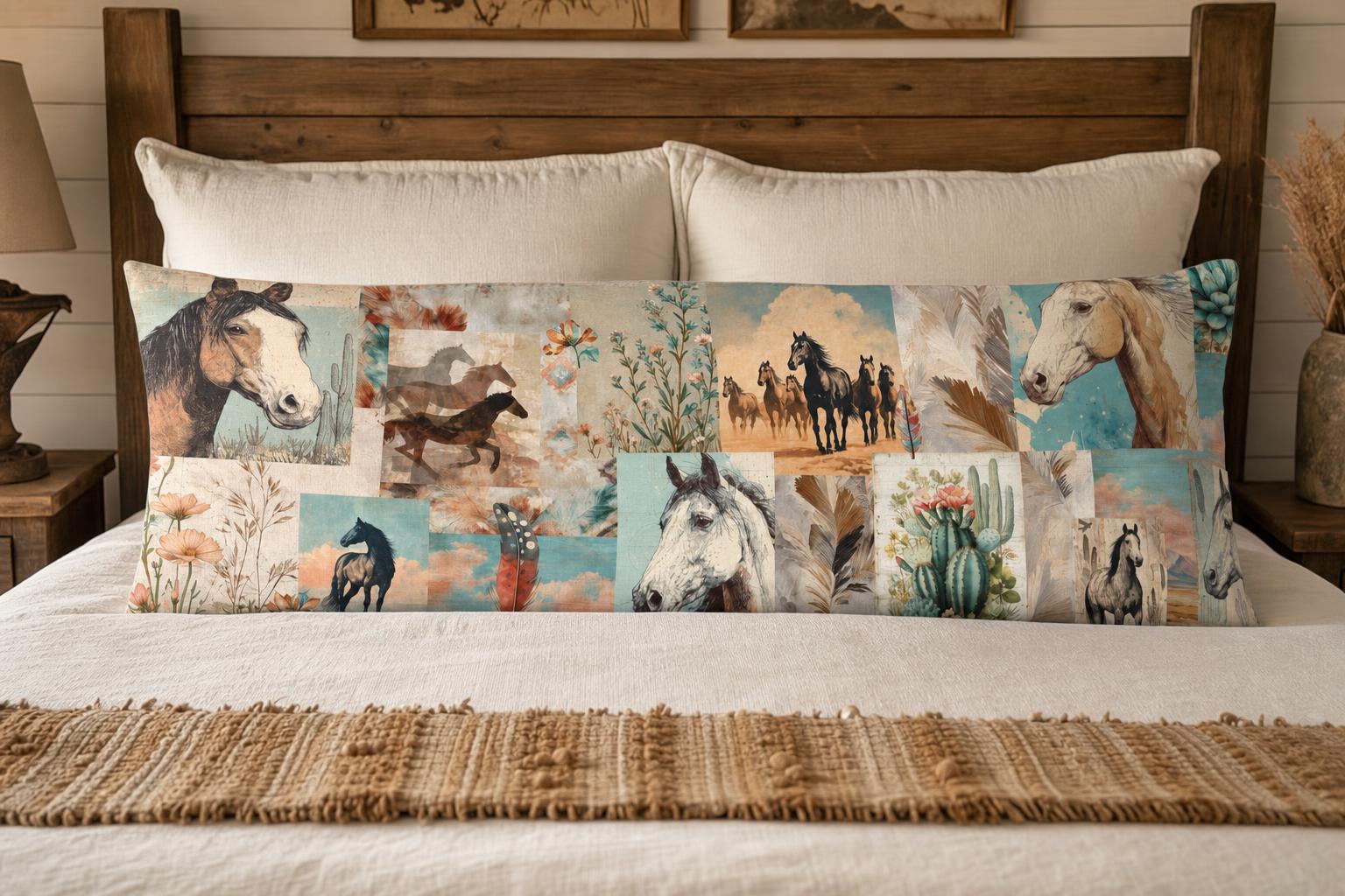 Baha Ranch Bohemian Dreams Western Body Pillow Cover Made in America by Baha Ranch Western Wear