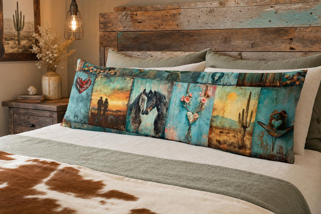 Baha Ranch Turquoise Dreams Body Pillow Cover Made in America by Baha Ranch Western Wear - product image 2