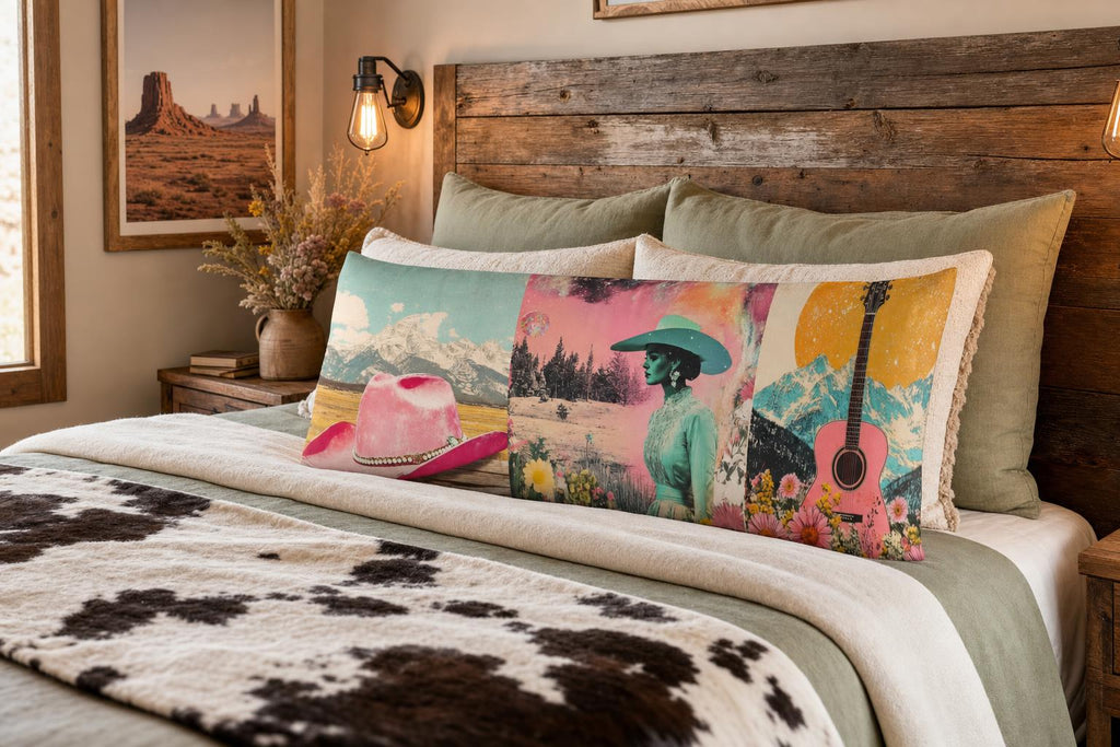 Baha Ranch Pop Western Cowgirl Body Pillow Cover Made in America by Baha Ranch Western Wear - product image 2