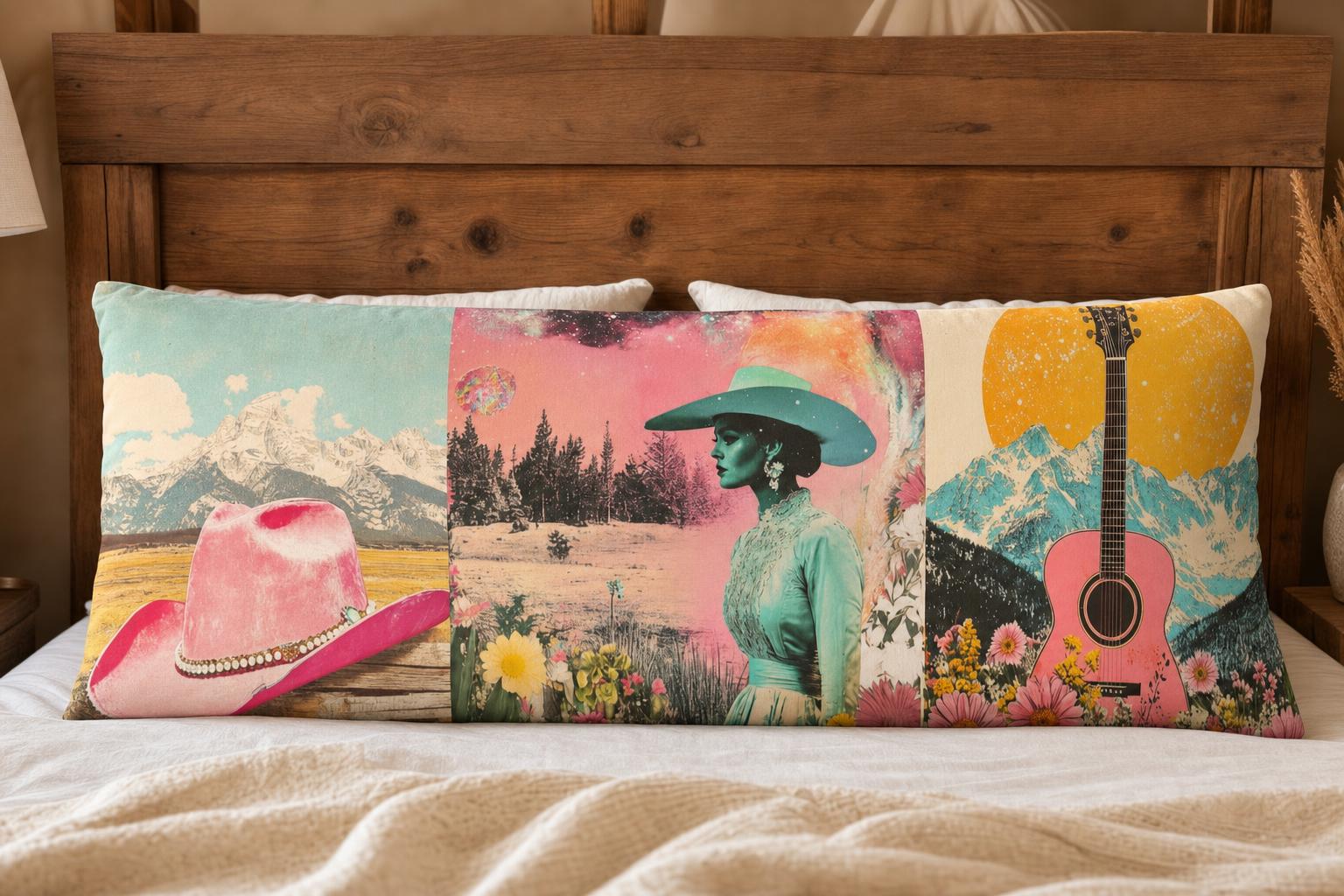 Baha Ranch Pop Western Cowgirl Body Pillow Cover Made in America by Baha Ranch Western Wear