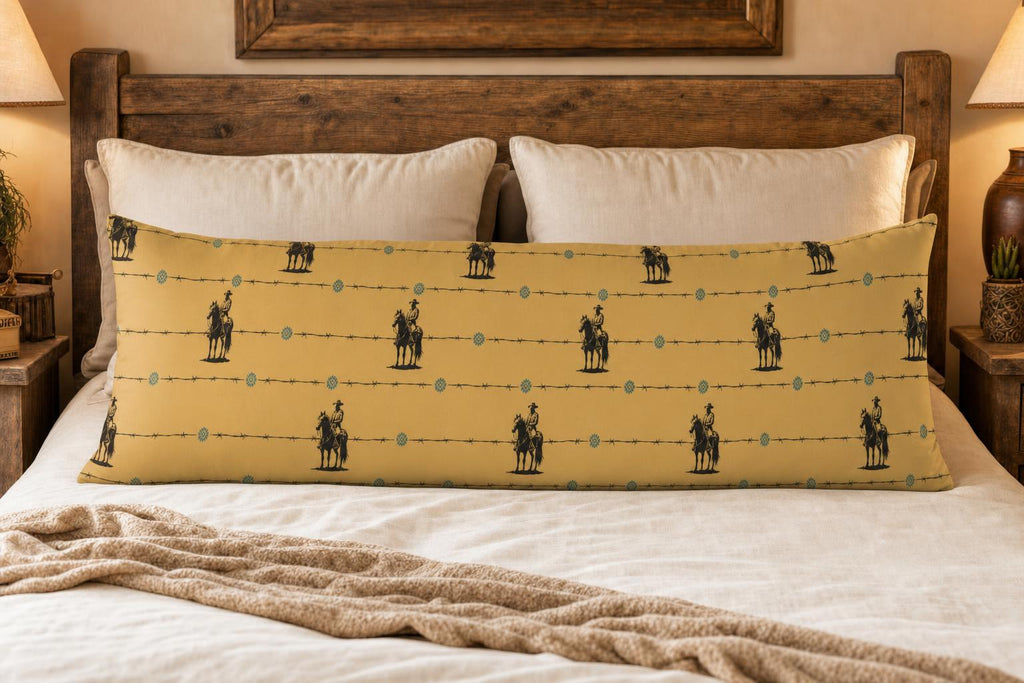 Baha Ranch Saddle Up Body Pillow Cover Made in America by Baha Ranch Western Wear