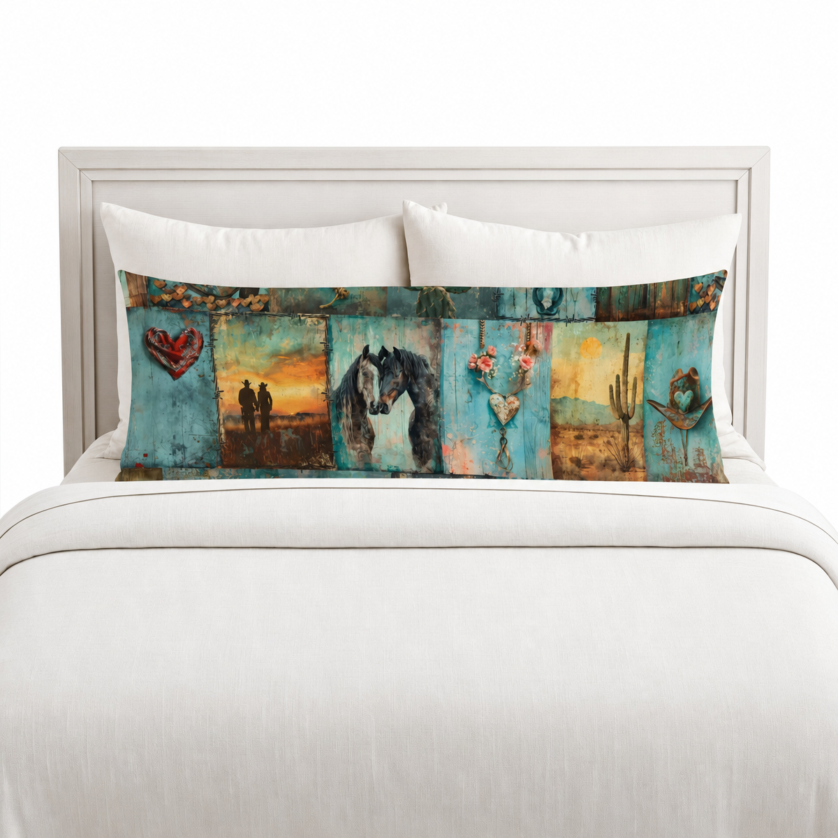 Baha Ranch Turquoise Dreams Body Pillow Cover Made in America by Baha Ranch Western Wear - product image 3