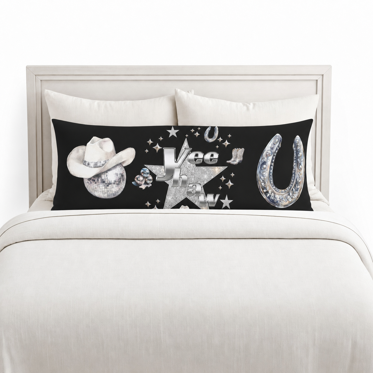 Baha Ranch Yeehaw Rhinestone Cowgirl Body Pillow Cover Made in America by Baha Ranch Western Wear - product image 4