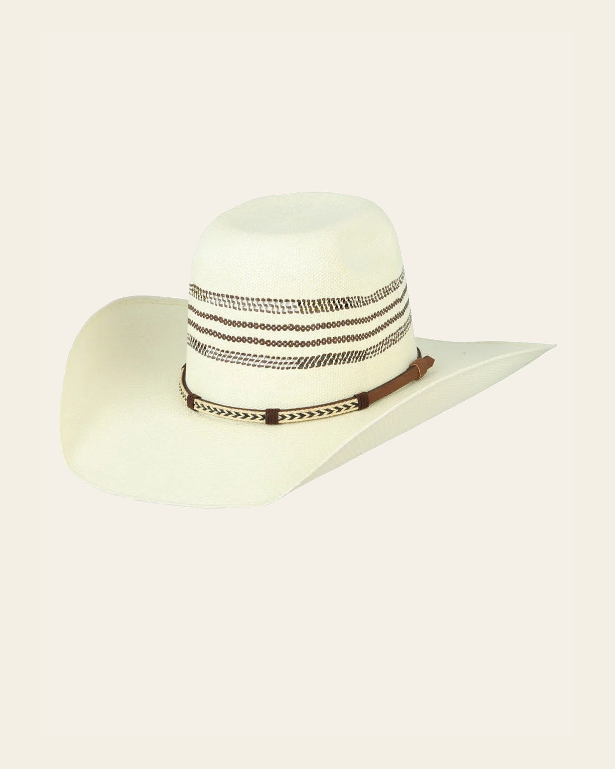 El General 20X Bangora Western Cowboy Hat - Style Minnick 45762 on a warm cream background