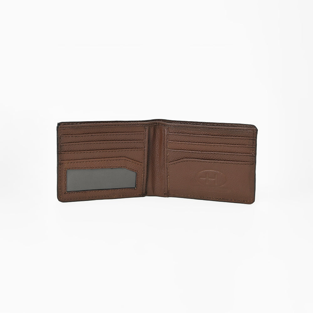 BAR H EQUINE Rodeo Floral Bifold & Trifold Wallet For Men Women HairOn Genuine Leather Tan
