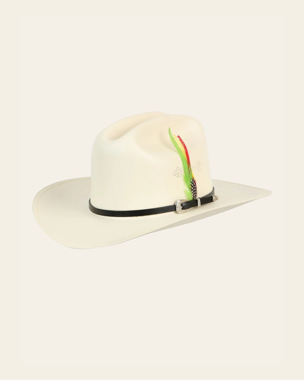 El General 500X Fine Palm Straw Western Hat - Sinaloa Style 44977 on a warm cream background