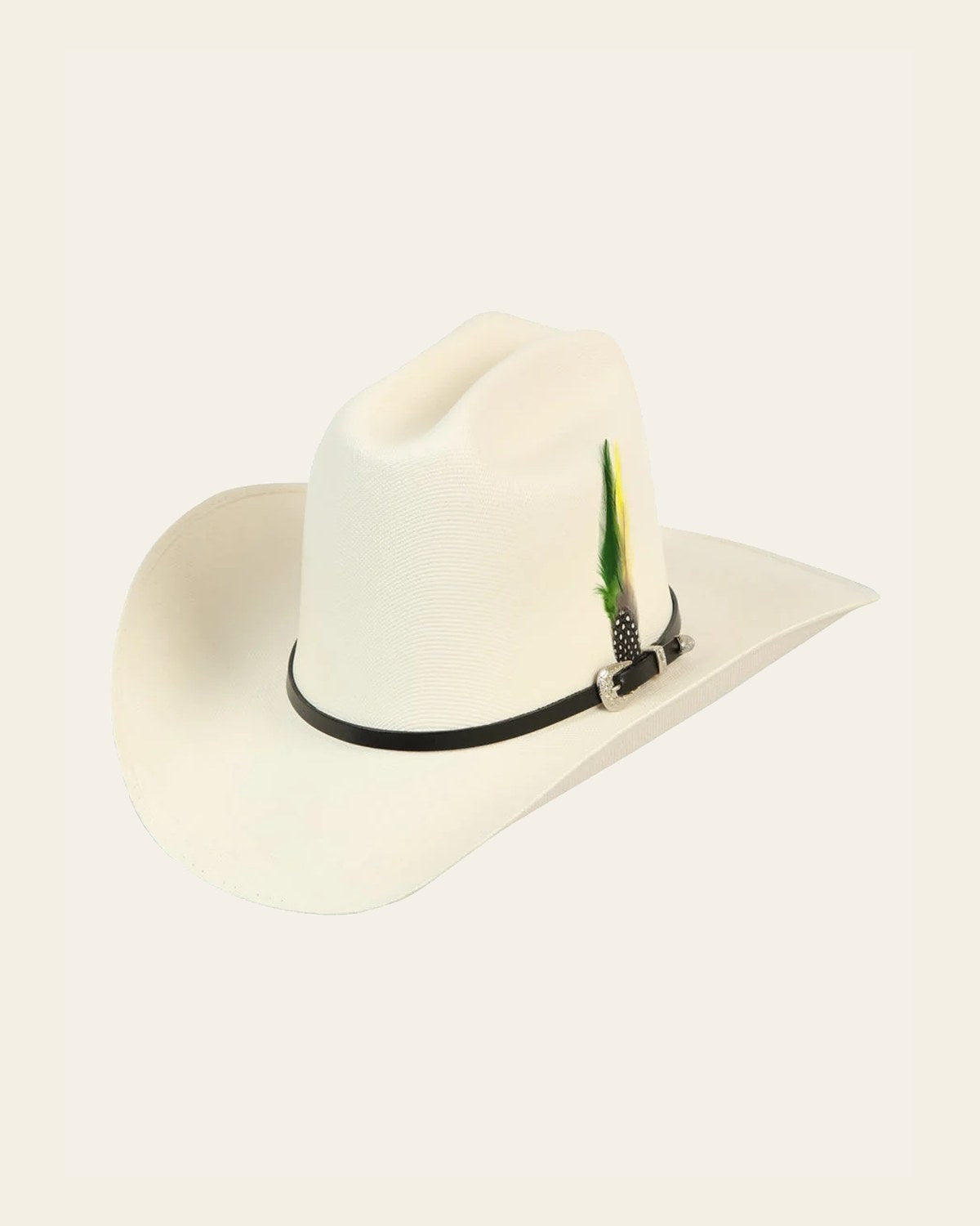 El General 500X Palm Straw Western Hat - Super Patrón 44976 on a warm cream background