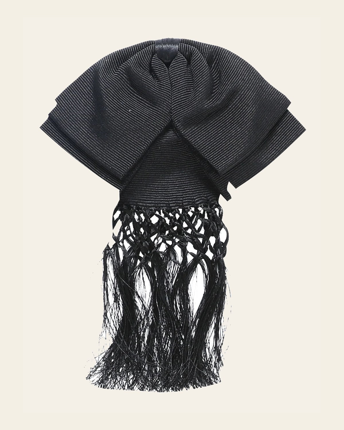Kids Mexican Charro Bow Tie 85% Articela, 15% Polyester Black 601638 on a warm cream background