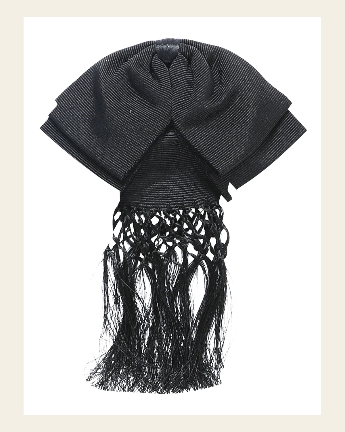 Kids Mexican Charro Bow Tie 85% Articela, 15% Polyester Black 601638 on a warm cream background