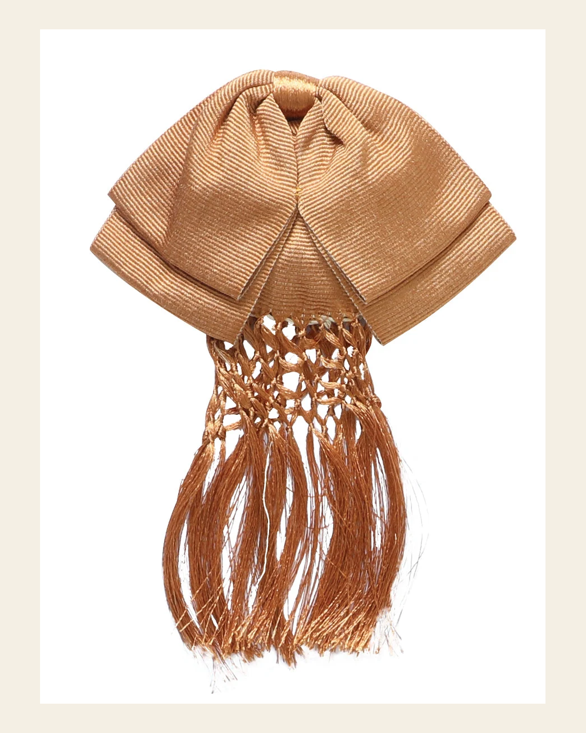 Mexican Charro Bow Tie 85% Articela, 15% Polyester Bronze 601683 on a warm cream background