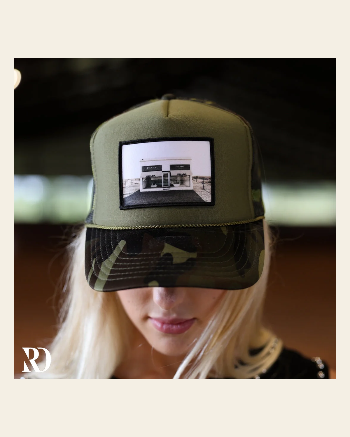 Miles To Marfa | Cap on a warm cream background