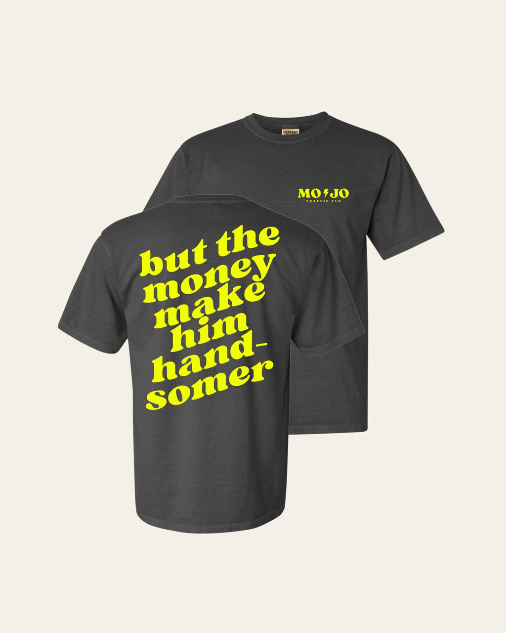 Mojo - Dynasty Collection Tee on a warm cream background