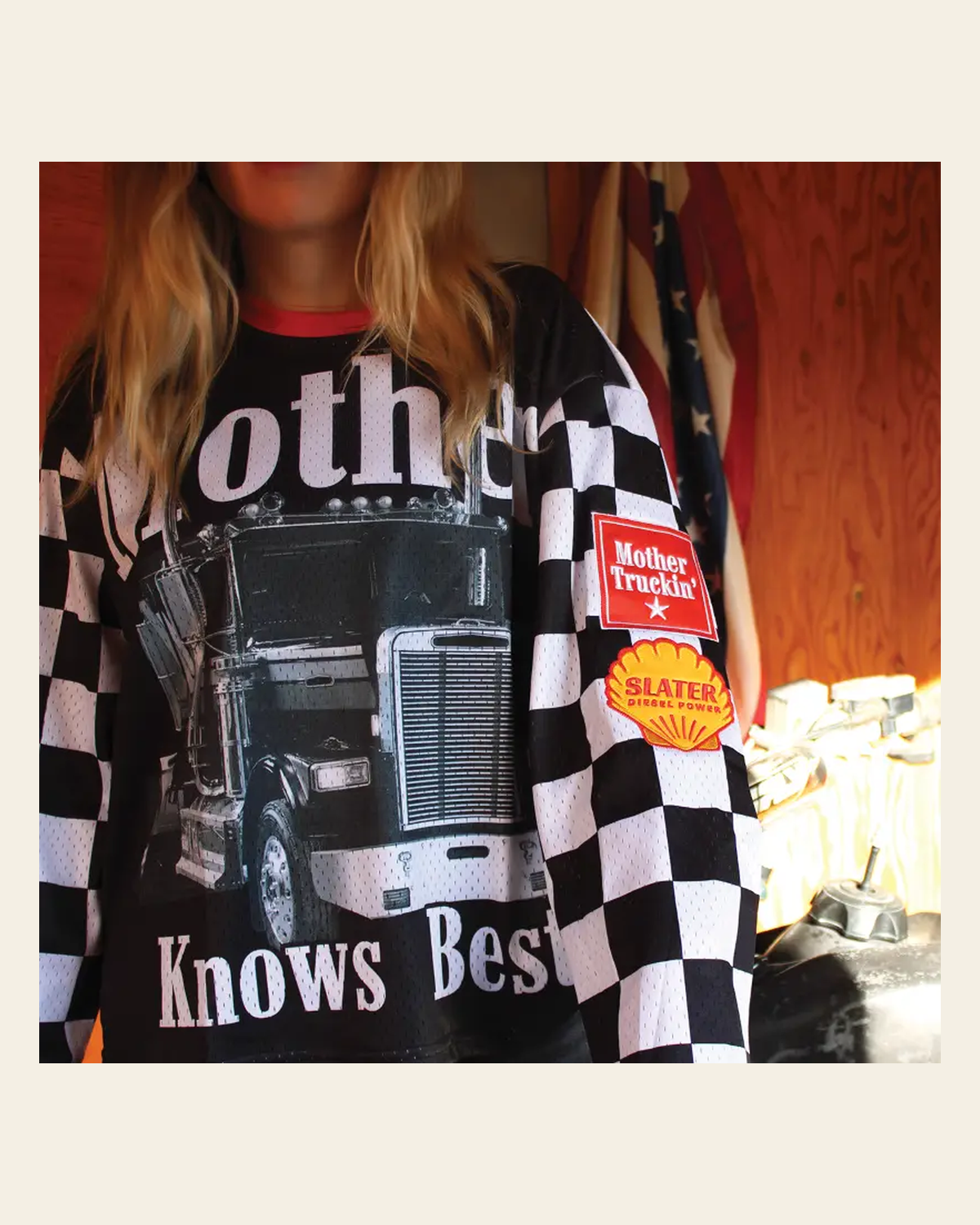 Mother Knows Best | Jersey on a warm cream background