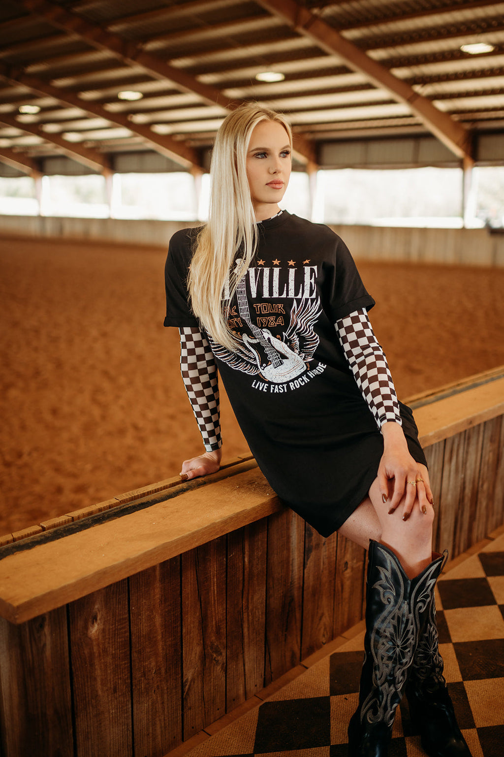 Nashville Music Tour Black T Shirt | Dress
