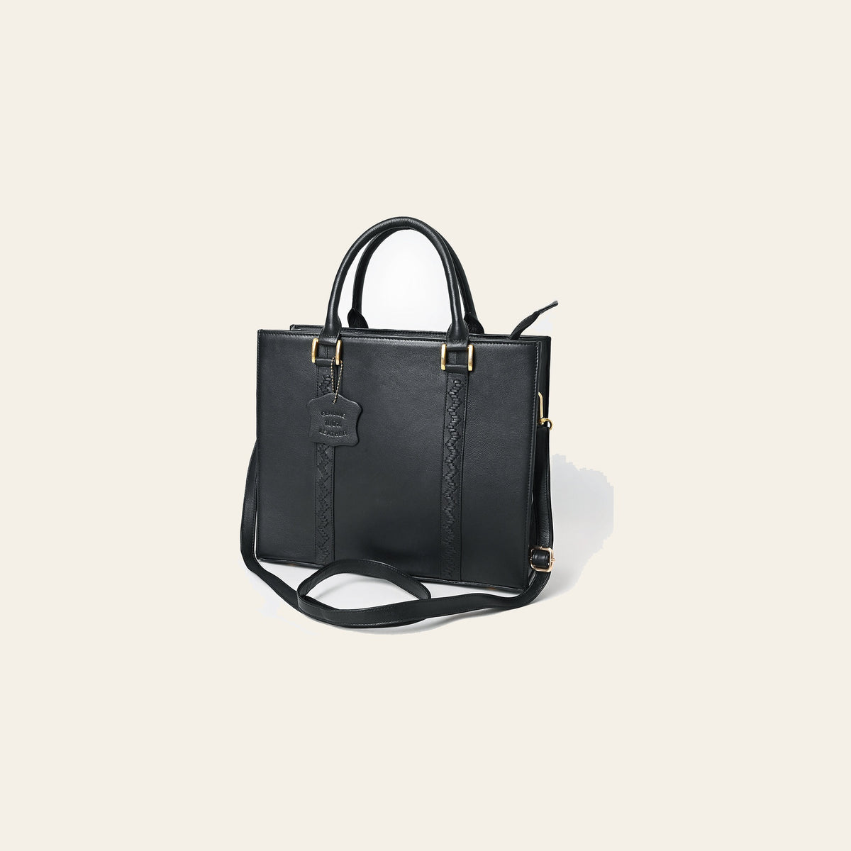 Never Mind Briefcase Genuine Leather Women Bag Western Handbag Purse