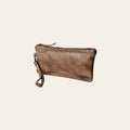 Never Mind Nmbg101B Wristlet Vintage Handmade Genuine Cowhide Leather Women Bag Western Handbag Purse