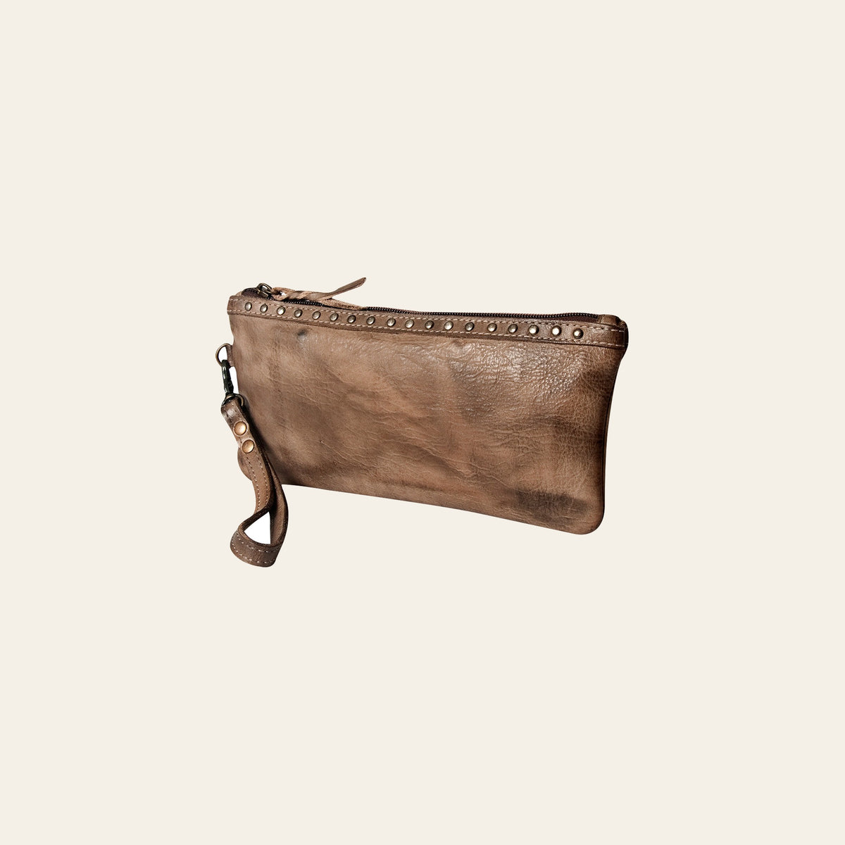 Never Mind Nmbg101B Wristlet Vintage Handmade Genuine Cowhide Leather Women Bag Western Handbag Purse
