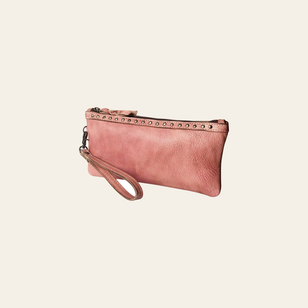 Never Mind Nmbg101C Wristlet Vintage Handmade Genuine Cowhide Leather Women Bag Western Handbag Purse
