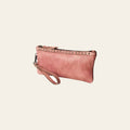 Never Mind Nmbg101C Wristlet Vintage Handmade Genuine Cowhide Leather Women Bag Western Handbag Purse