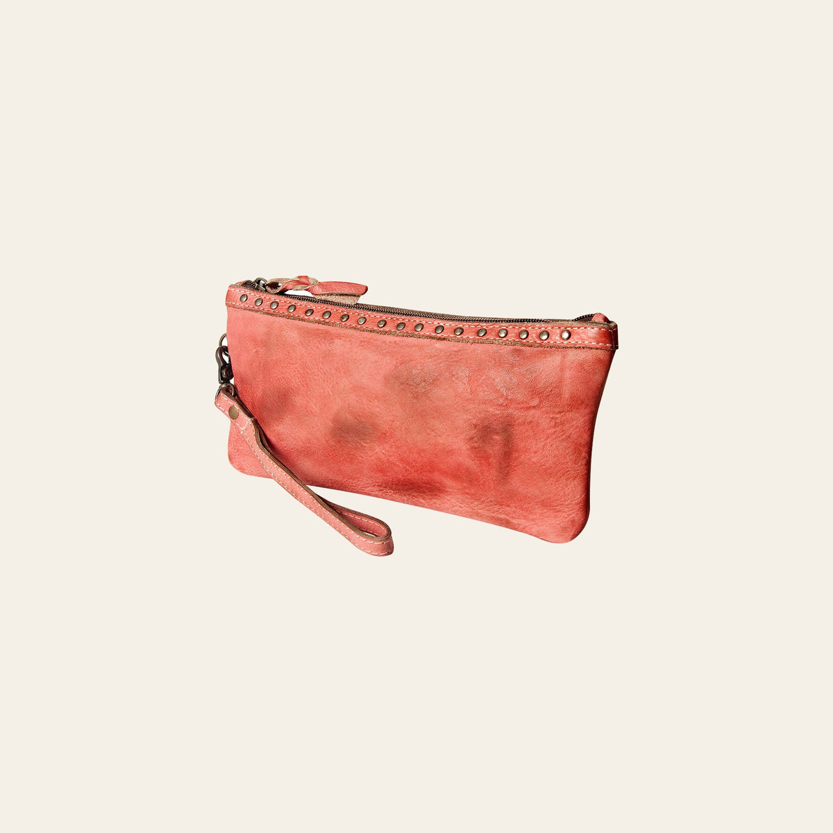 Never Mind Nmbg101F Wristlet Vintage Handmade Genuine Cowhide Leather Women Bag Western Handbag Purse
