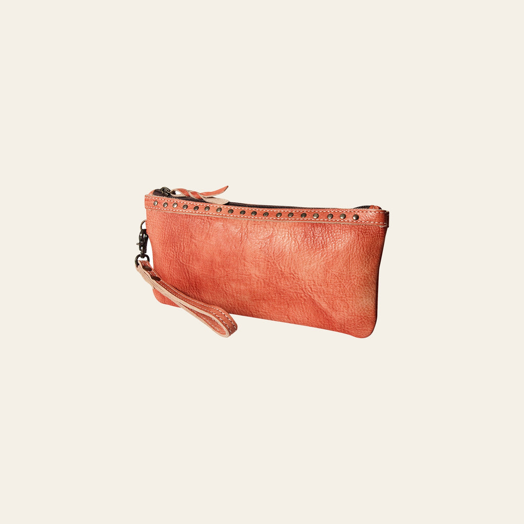 Never Mind Nmbg101I Wristlet Vintage Handmade Genuine Cowhide Leather Women Bag Western Handbag Purse