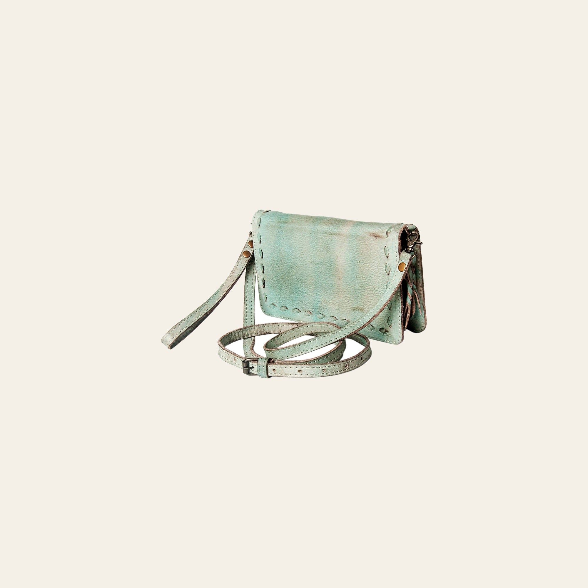 Never Mind Nmbg106 Wallet Vintage Handmade Genuine Cowhide Leather Women Bag Western Handbag Purse